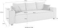 Schlafsofa mit Bettkasten & Federkern Terracotta - Bild 8