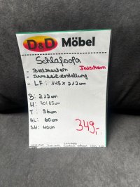 Schlafsofa mit Bettkasten & Federkern – Grau (Einzelstück) - Bild 3