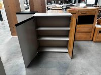 Schuhschrank Wittenbreder Grau Matt/Eiche 87x30x104 cm - Bild 2