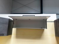 Klapp-Hängeschrank 110 cm Anthrazit/Beton - Bild 2