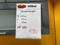 Klapp-Hängeschrank 110 cm Wotan Eiche / Beton Optik - Bild 3