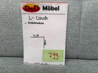Ecksofa mit Bettkasten grau-blau (Einzelstück) - Bild 3