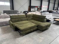 Ecksofa L-Form mit Schlaffunktion & Bettkasten (Grün) - Bild 2