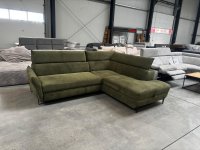 Ecksofa mit Schlaffunktion & Bettkasten – Grün (Einzelstück) - Bild 6