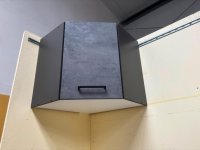 Küchen-Eckhängeschrank Anthrazit/Beton 60x57x60 cm - Bild 5