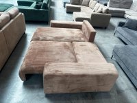 Ecksofa mit Schlaffunktion & Bettkasten – Cord Cappuccino - Bild 2
