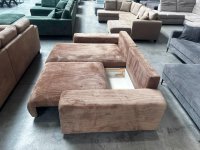 Ecksofa mit Schlaffunktion & Bettkasten – Cord Cappuccino - Bild 4