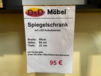 Bad-Spiegelschrank 80 cm Graphit mit LED & Steckdose - Bild 3