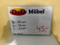Hängeschrank Midi Hochglanz Weiß - Badmöbel 25x21x79 cm - Bild 3