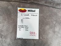 Ecksofa Cordstoff Grau XXL Big Couch Einzelstück - Bild 3