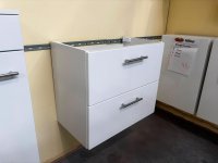 Waschtisch Unterschrank 60 cm Hochglanz Weiß mit Softclose - Bild 1