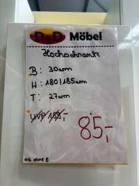 Bad-Hochschrank Hochglanz Weiß 30x180 cm NEU - Bild 3
