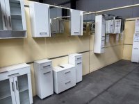 6-teiliges Badmöbel-Set Hochglanz Weiß - Bild 1