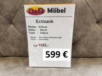 Eckbank Chesterfield Microfaser Cappuccino 236x158cm - Bild 4