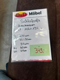 Schlafsofa mit Federkern & Bettkasten – Dunkelbraun - Bild 3