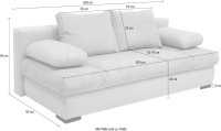 Schlafsofa Cord Flaschengrün mit Federkern & Bettkasten - Bild 7