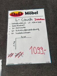 Ecksofa mit Schlaffunktion & Sitztiefenverstellung (Einzelstück) - Bild 4