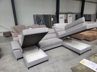 XXL U-Schlafsofa Grau mit 2 Bettkästen & Schlaffunktion - Bild 2