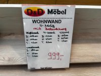 Wohnwand 4-tlg. Eiche Artisan teilmassiv mit Softclose - Bild 3
