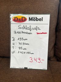 Schlafsofa mit Federkern & Bettkasten - Braun - Bild 4