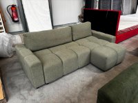Ecksofa L-Form mit Schlaffunktion & Bettkasten (Grün) - Bild 1