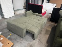 Ecksofa L-Form mit Schlaffunktion & Bettkasten (Grün) - Bild 3