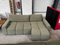 Ecksofa L-Form mit Schlaffunktion & Bettkasten (Grün) - Bild 5