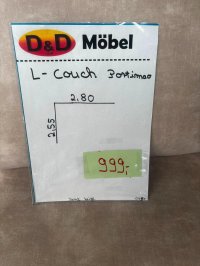 Ecksofa Samt Beige Einzelstück mit Wellenfederung - Bild 2