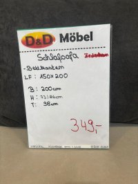 Schlafsofa mit Federkern & Bettkasten Anthrazit - Bild 2