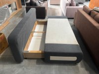 Schlafsofa mit Federkern & Bettkasten Anthrazit - Bild 3