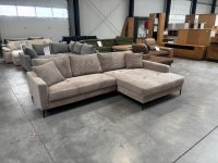 Ecksofa Cord Cappuccino mit Wellenfederung - Einzelstück - Bild 1