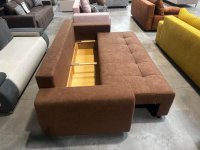 Schlafsofa mit Bettkasten & Schlaffunktion - Braun - Bild 2