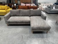 Schlafsofa Cord Betongrau mit Bettkasten & Schlaffunktion - Bild 5