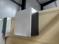 Hängeschrank HG 50 cm Schwarz/Weiß Hochglanz Neuware - Bild 1