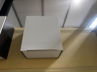 Hängeschrank HG 50 cm Schwarz/Weiß Hochglanz - Bild 4