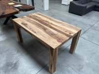 Ausziehbarer Esstisch Sheesham massiv 160-200x90 cm - Bild 1