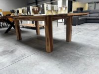 Ausziehbarer Esstisch Sheesham massiv 160-200x90 cm - Bild 6