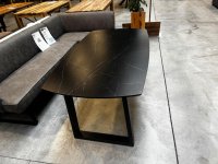 Esstisch 160x90 cm Marmor-Optik MDF Metallgestell - Bild 4