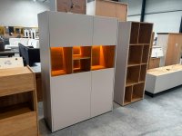 Highboard Kaschmir / Eiche furniert mit LED - Bild 1