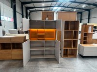 Highboard Kaschmir / Eiche furniert mit LED - Bild 2
