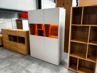 Highboard Kaschmir / Eiche furniert mit LED - Bild 5
