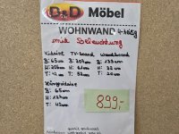 Interliving Wohnwand 4-tlg. Weiß Hochglanz / Graphit mit LED - Bild 3