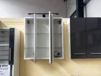 Spiegelschrank 60 cm LED Lampe Schwarz Weiß - Bild 2