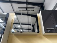 Spiegelschrank 60 cm LED Lampe Schwarz Weiß - Bild 4