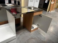 Spülenschrank 100 cm mit Spüle & Ablauf-Set (Einzelstück) - Bild 2