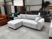 Schlafsofa Eckcouch silbergrau mit Bettkasten & Schlaffunktion - Bild 1