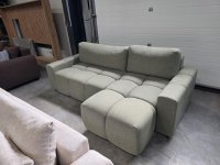 Ecksofa mit Schlaffunktion & Bettkasten - Grün - Bild 1