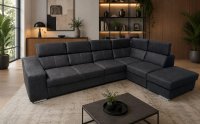 NEU Ecksofa Anthrazit mit 6-fach Kopfverstellung - Bild 4