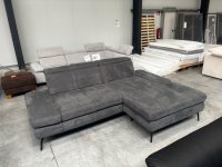 Megapol Ecksofa Federkern Sitztiefenverstellung Grau - Bild 1