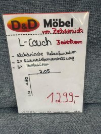Zehdenick Ecksofa mit Relax-Funktion & Federkern - Bild 4